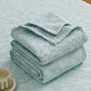 Floral Cotton Triple-Layer Gauze Jacquard Quilt Blanket - image 11
