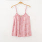 Artistic Watercolor-Inspired Cotton Camisole & Pants Sleepwear - image 2
