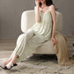 Artistic Watercolor-Inspired Cotton Camisole & Pants Sleepwear - image 15