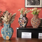 Artistic Fabric-Wrapped Vase for Home Aesthetics - image 0