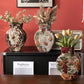 Handcrafted Soft-Texture Floral Decorative Vase - image 1