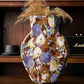 Vintage Creative Floral Fabric Wrapped Vase - image 9