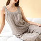 Minimalist Striped Cotton Sleeveless Pajama Set - image 9