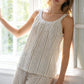Minimalist Striped Cotton Sleeveless Pajama Set - image 13