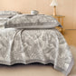 Cotton Jungle Leaf Muslin Quilt Blanket - image 2