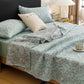Vintage Cotton Triple-Layer Gauze Jacquard Quilt Blanket - Blue - 2PCS Pillowcases - 19" x 29" - image 20