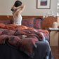 Vintage Floral Cotton Double Gauze Bedding(4PCS) - image 3