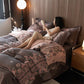 Luxury Floral Cotton Double Gauze Bedding Set(4PCS) - image 4