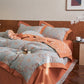 Floral & Bow Cotton Double Gauze Bedding Set(4PCS) - image 7