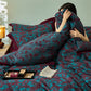 Artistic Floral Cotton Double Gauze Bedding(4PCS) - image 6