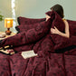 Artistic Floral Cotton Double Gauze Bedding(4PCS) - image 16
