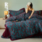 Artistic Floral Cotton Double Gauze Bedding(4PCS) - image 5