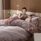 Vintage Pink Cotton Double Gauze Bedding(4PCS) - image 7