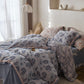 Elegant Floral Cotton Double Gauze Bedding(4PCS) - image 3