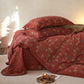 Country Style Floral Cotton Double Gauze Bedding(4PCS) - 4PCS Bedding Set(Coverlet Style) - King - image 15