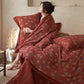 Country Style Floral Cotton Double Gauze Bedding(4PCS) - image 16