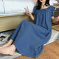 Ownkoti Plus Size Minimalist Cotton Ruffle Sleeveless Nightgown - image 27