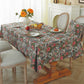 Shabby Chic Rose Jacquard Floral Tablecloth - image 0