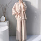 Solid V-Neck Lace Trim Pajama Set - image 14