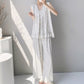 Elegant Leaf Tank & Pants Pajama Set - image 1