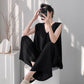 Solid Color Tank & Pants Pajama Set - Black - XXL - image 13