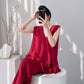Solid Color Tank & Pants Pajama Set - Red - XXL - image 10
