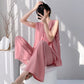Solid Color Tank & Pants Pajama Set - Pink - XXL - image 4