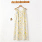 Country-Style Floral & Leaf Camisole Nightgown - image 1
