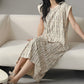 Artistic Line-inspired Cotton Sleeveless Nightgown - image 7