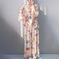 Floral & Leaf Lace Trim Pajama Set - image 4