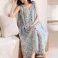Blue Artistic Wave Camisole Nightgown - image 6