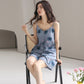 Blue Sunflower Sleeveless Pajama Set - image 1