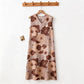 Artistic Floral Print Sleeveless Cami Nightgown - image 5