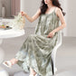 Artistic Green Leaf Camisole Nightgown - image 2