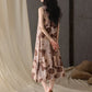Artistic Floral Print Sleeveless Cami Nightgown - image 4