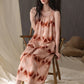 Artistic Ripple Print Sleeveless Cami Nightgown - image 1