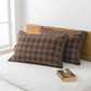 Classic Plaid Button Pure Cotton Pillowcases (2PCS) - image 1