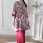 Vintage Floral Eastern-Inspired Loungewear Set - image 2