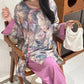 Artistic Floral Eastern-Inspired Loungewear Set - image 1