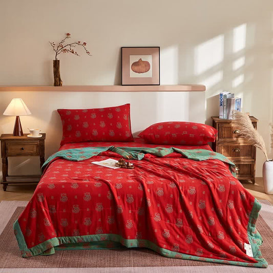 Cotton Gauze Lucky Bag Jacquard Quilt - Bedding Set - King - image 0