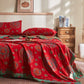 Cotton Gauze Retro Auspicious Jacquard Quilt - image 2