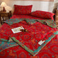 Cotton Gauze Vintage Horse Jacquard Quilt - image 5