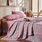Cotton Gauze Rustic Floral Jacquard Quilt - image 2