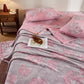 Cotton Gauze Rustic Floral Jacquard Quilt - image 5