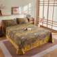 Cotton Gauze Mountain & Bamboo Jacquard Quilt - Flat Sheet with 2PCS Pillowcases - 96"W x 98"L - image 8