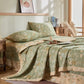 Cotton Gauze Floral Leaf Jacquard Quilt - image 2