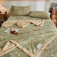Cotton Gauze Floral Leaf Jacquard Quilt - image 5