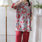 Vintage Floral Eastern-Inspired Loungewear Set - image 3
