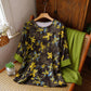 Retro Floral Eastern-Inspired Pajama Set - image 6