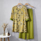 Gourd Print Eastern-Inspired Loungewear Set - Green - M - image 7